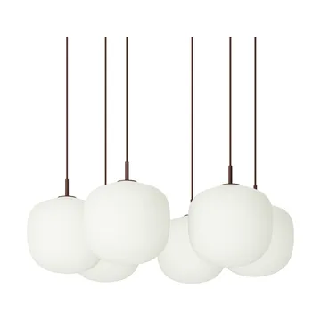 Rime Pendant Cluster 6 lampa wisząca - Ciemnoczerwony, Ø25 cm - Muuto