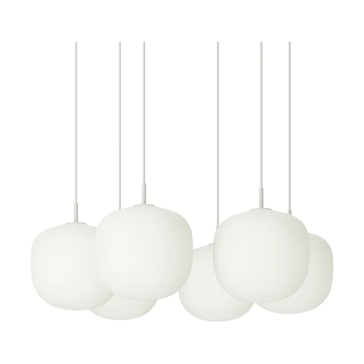 Rime Pendant Cluster 6 lampa wisząca - White, Ø25 cm - Muuto
