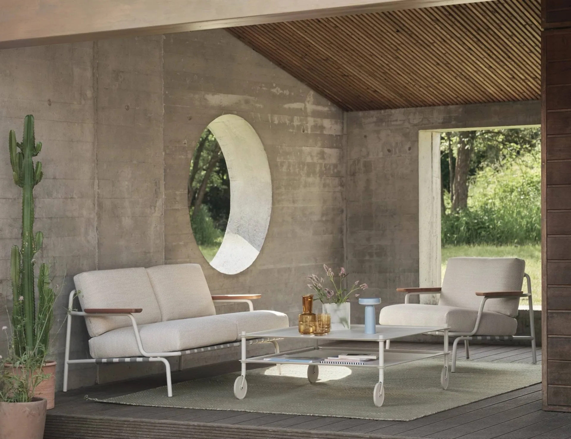 Settle Lounge Chair loungefotel, Laze 1 Grey Muuto