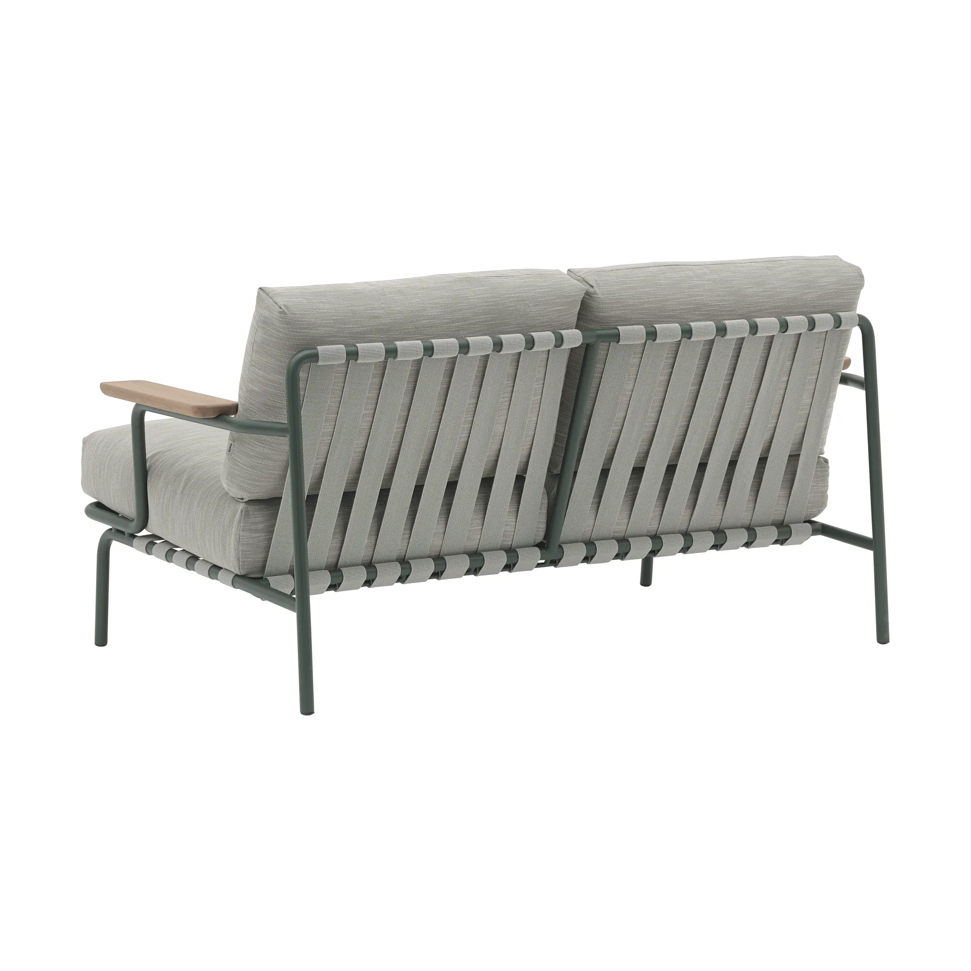 Settle sofa 2-osobowa, Ribbed Weave 2 Dark green Muuto