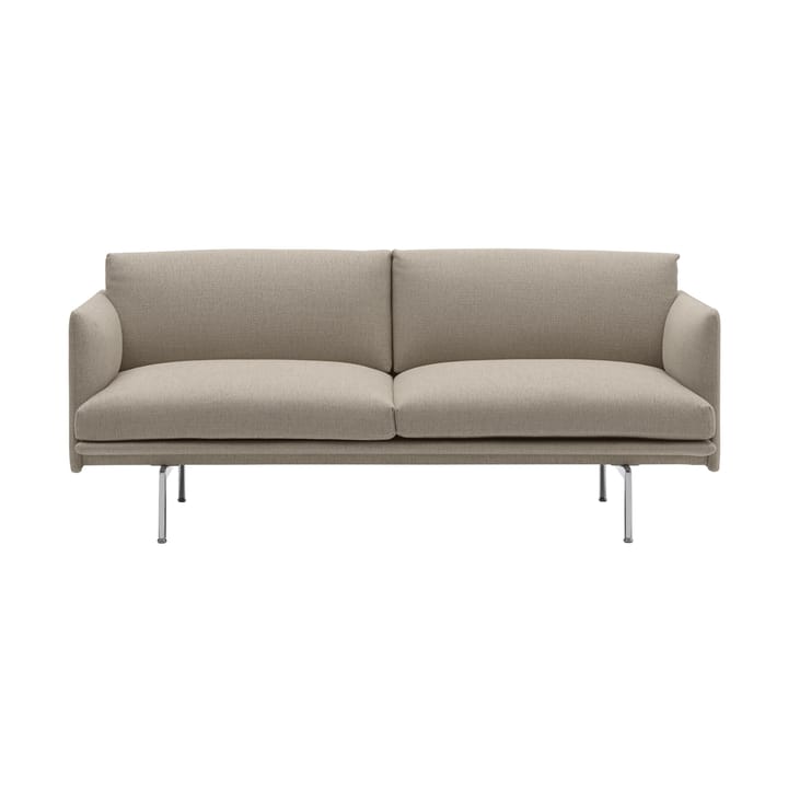 Sofa 2-osobowa Outline - Ecriture 240-Polished Aluminum - Muuto