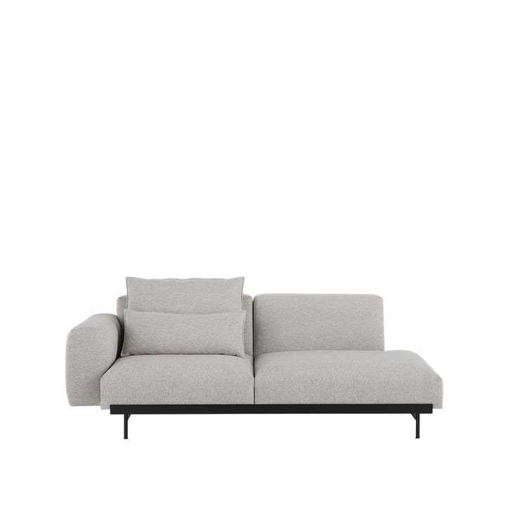 Sofa modułowa 2-osobowa In Situ configuration 3 - Clay 12-Black - Muuto