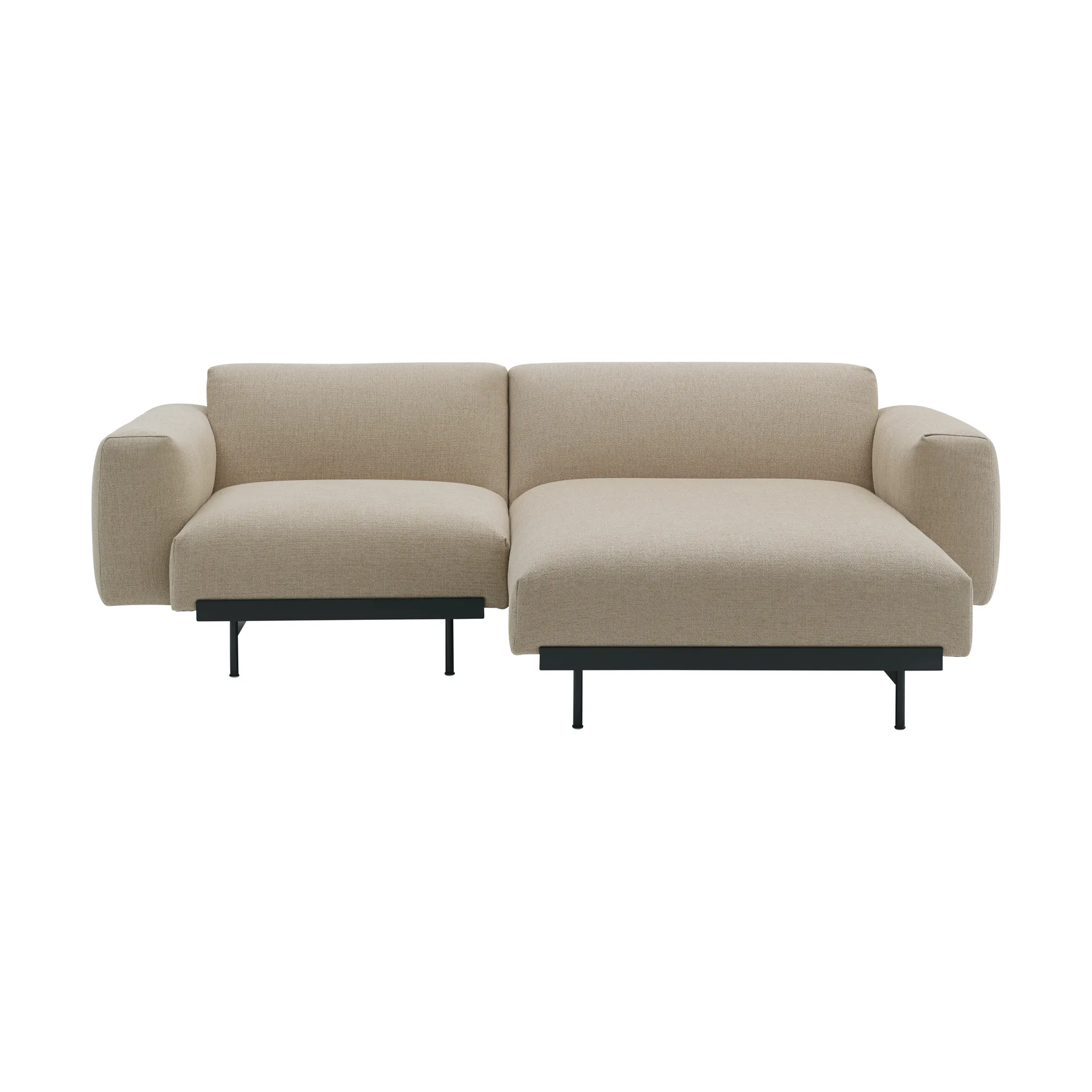 Sofa modułowa 2-osobowa In Situ configuration 4, Ecriture 240-Black Muuto