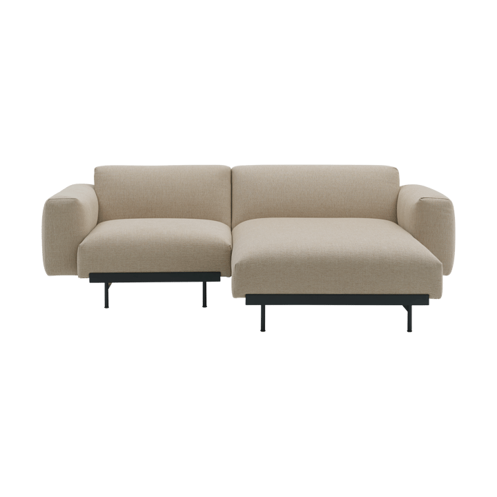 Sofa modułowa 2-osobowa In Situ configuration 4 - Ecriture 240-Black - Muuto