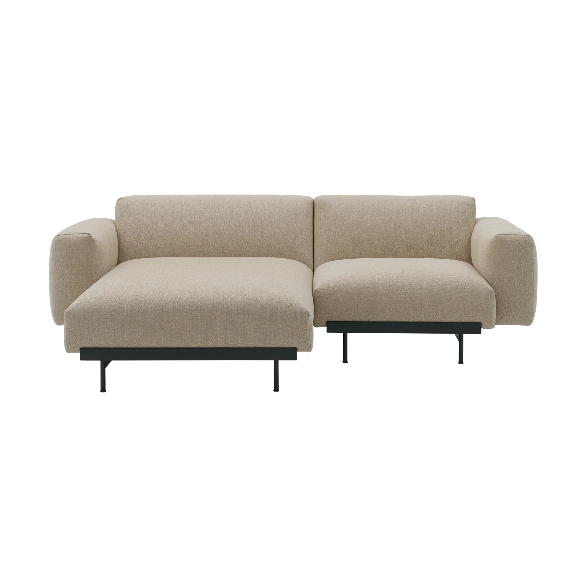 Sofa modułowa 2-osobowa In Situ configuration 5, Ecriture 240-Black Muuto