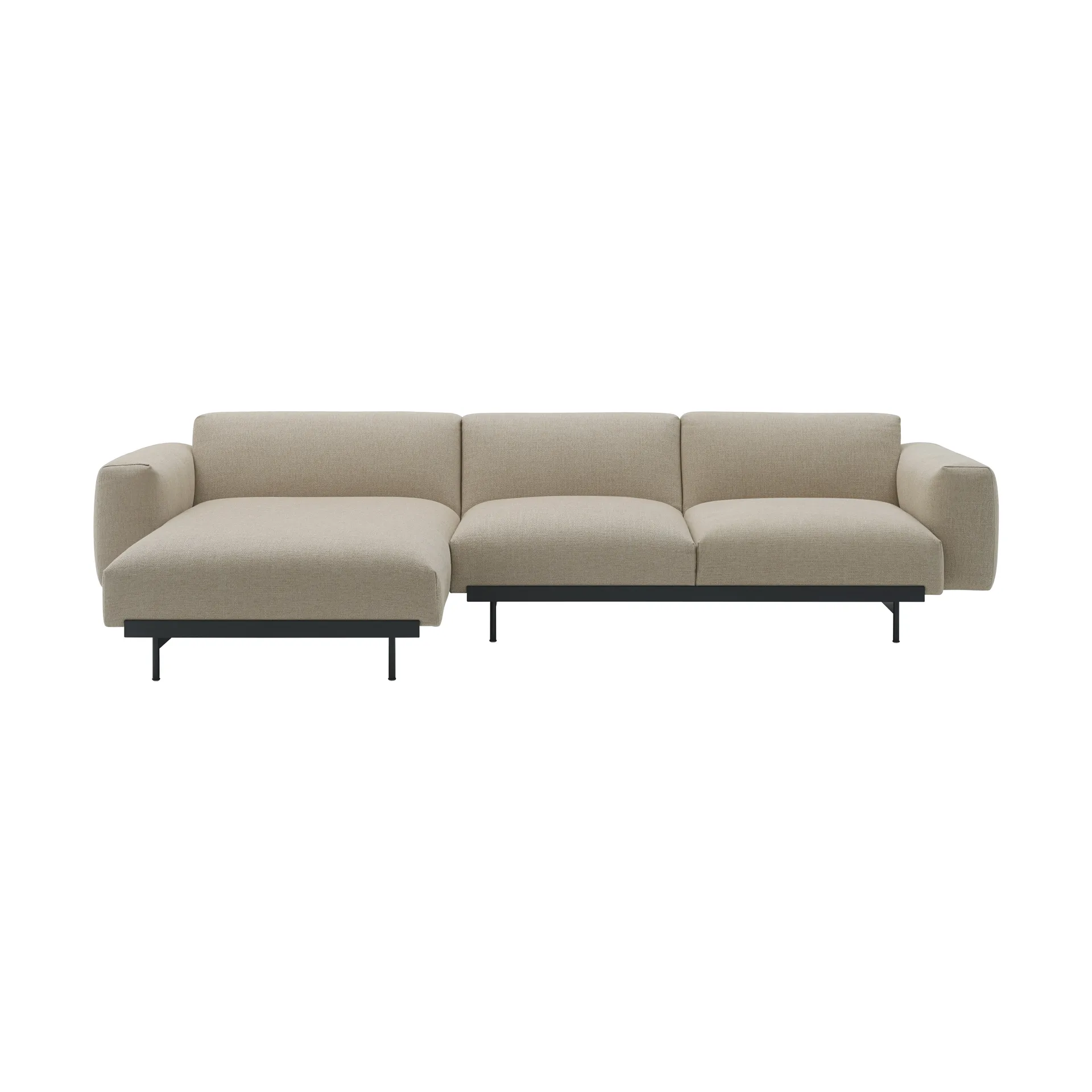 Sofa modułowa 3-osobowa In Situ configuration 7, Ecriture 240-Black Muuto