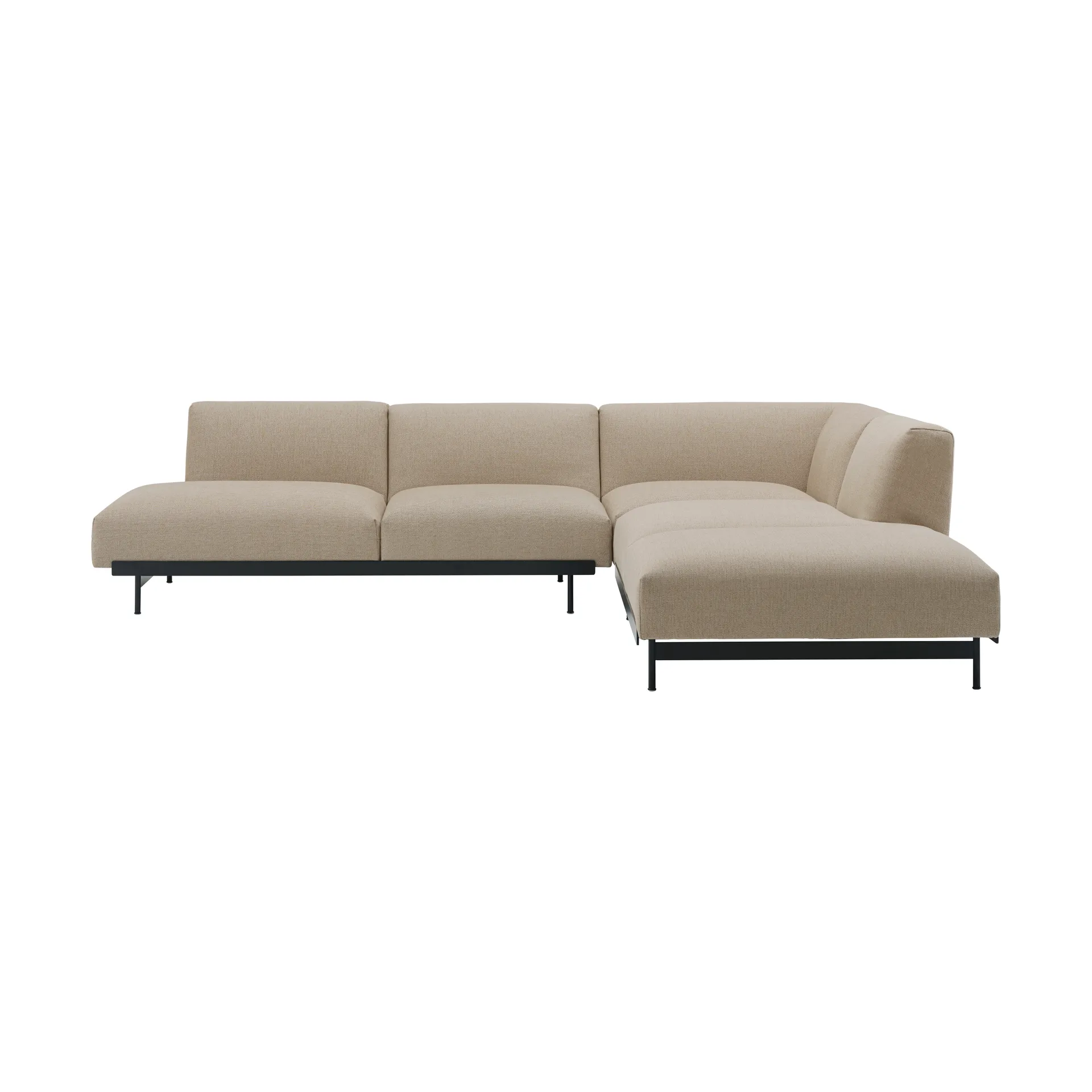 Sofa narożna In Situ configuration 4, Ecriture 240-Black Muuto