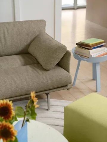 Sofa Outline Soft  - Clay 15-aluminiowe nogi, 3-osobowa - Muuto