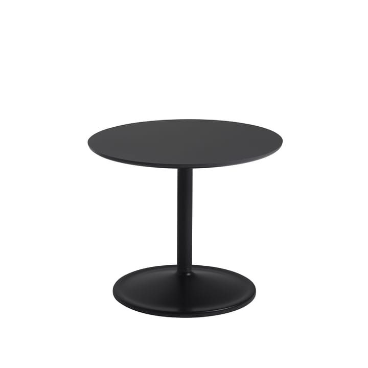 Soft stolik boczny Ø48cm - Black nanolaminate H: 40 cm - Muuto