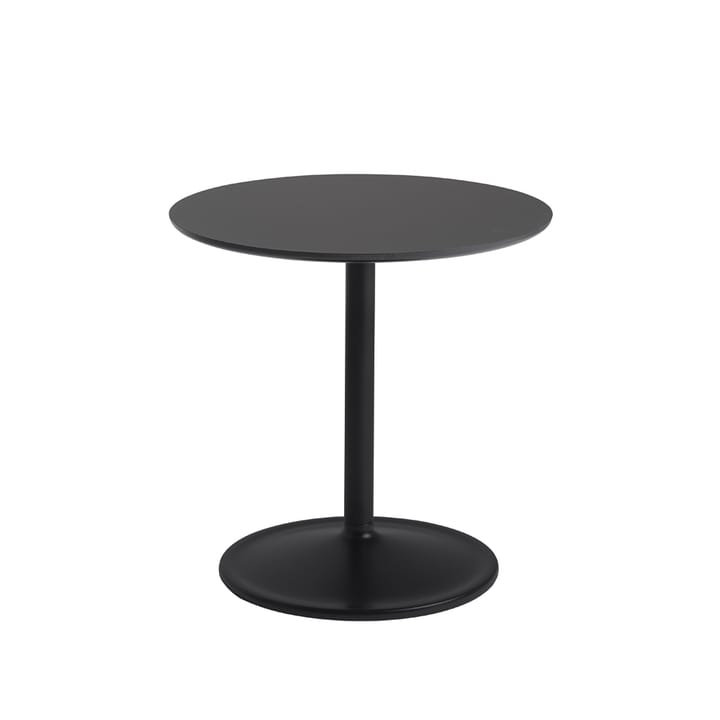 Soft stolik boczny Ø48cm - Black nanolaminate H: 48 cm - Muuto