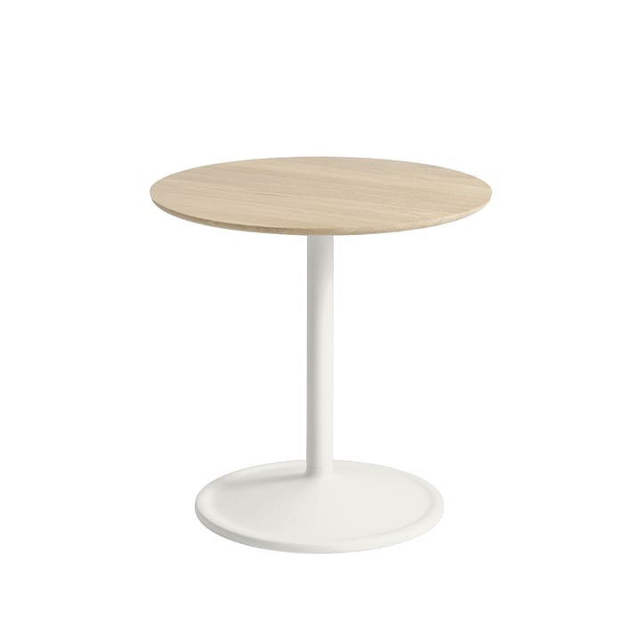 Soft stolik boczny Ø48cm - Oak-Off white H: 48 cm - Muuto