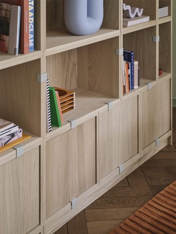 Stacked system do przechowywania Bookcase Configuration 1 - Brown Green - Muuto