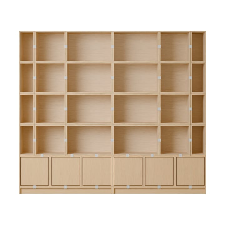 Stacked system do przechowywania Bookcase Configuration 1 - Oak - Muuto
