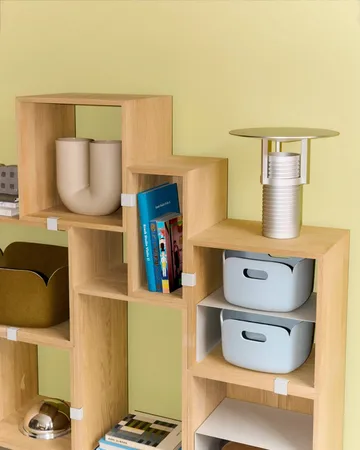 Stacked system przechowywania medium - dąb - Muuto