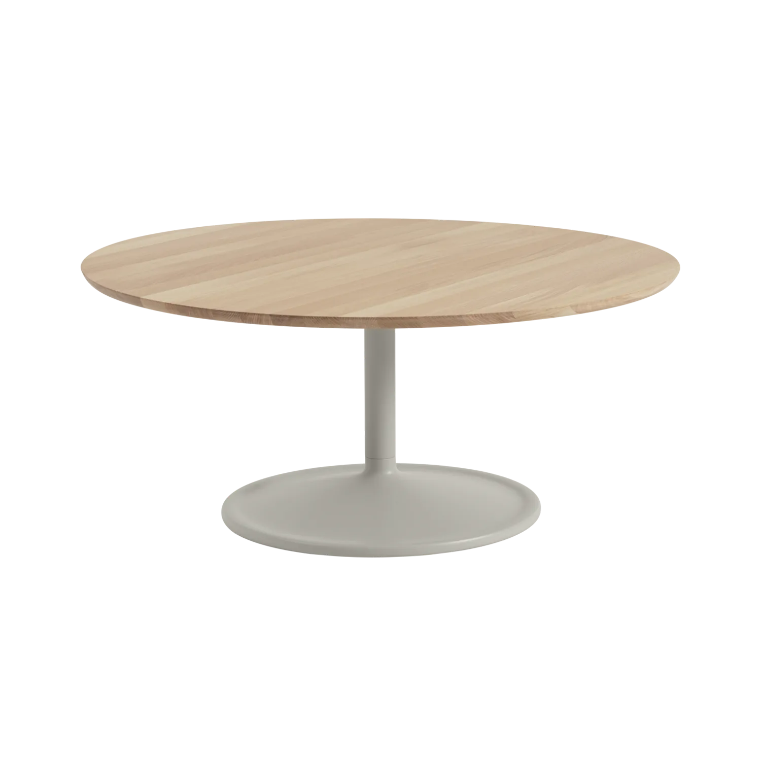 Stół kawowy Soft Ø95 cm, Solid oak-grey Muuto