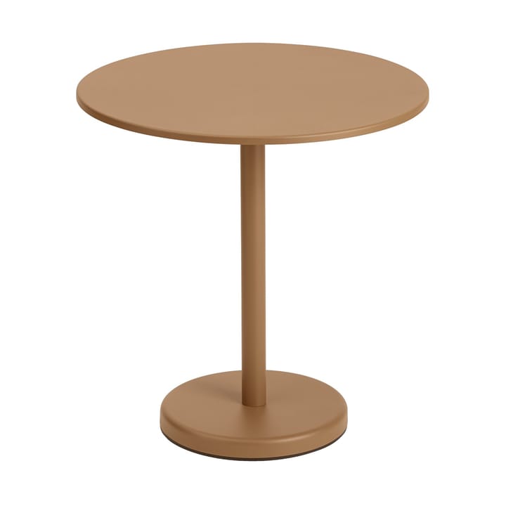 Stół Linear Steel Café Table V2 Ø70 cm, Burnt orange Muuto