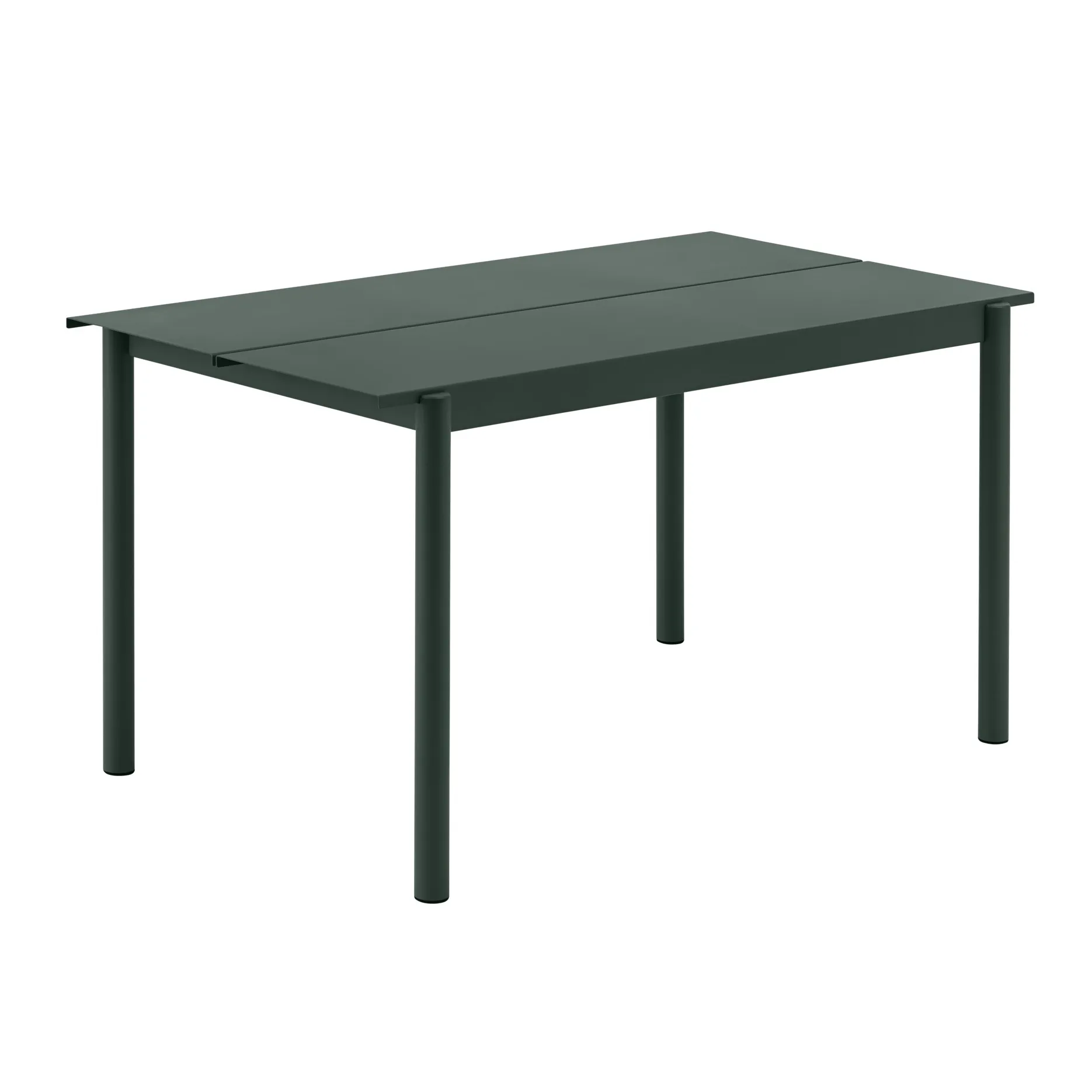 Stół Linear Steel Table 140x75 cm, Dark green Muuto