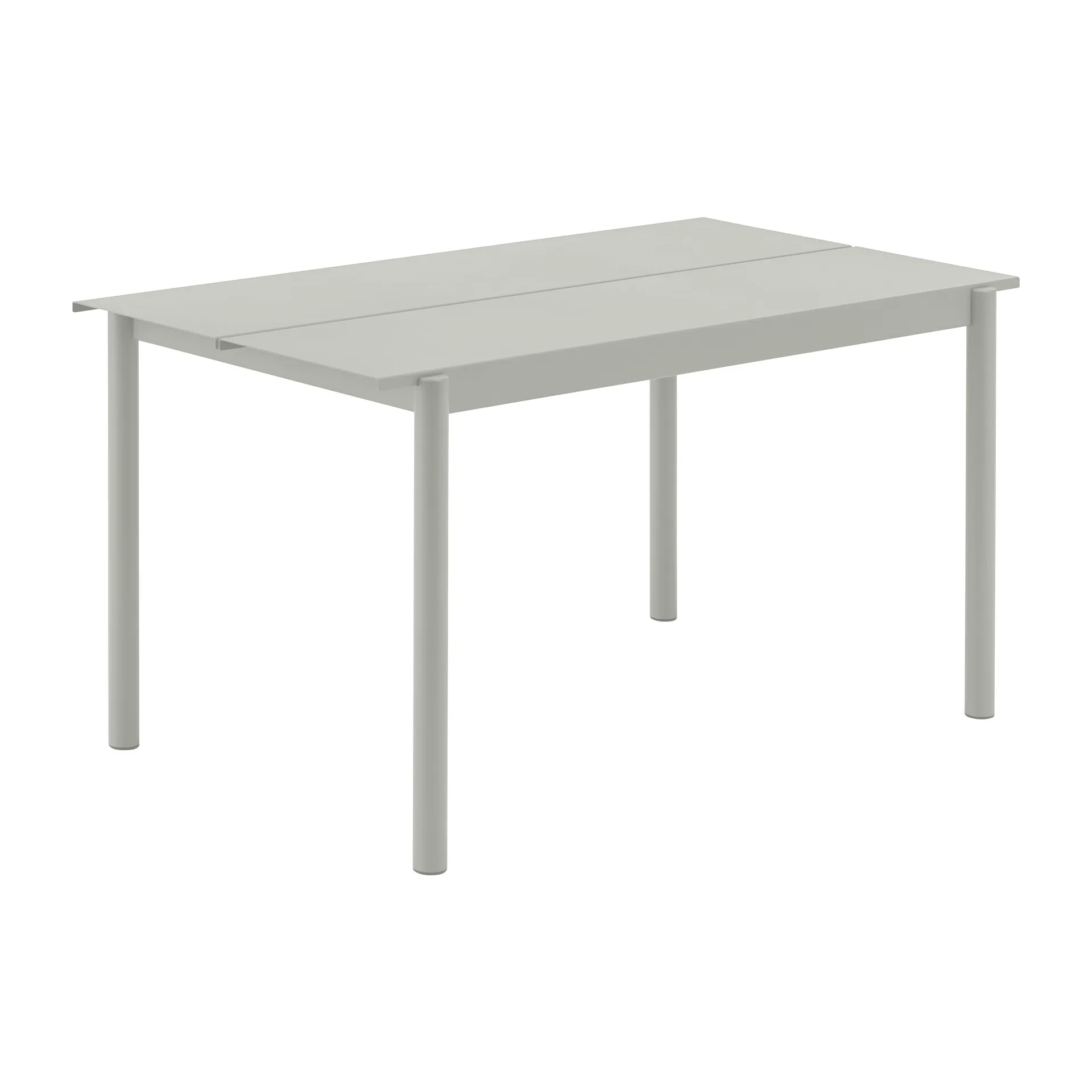 Stół Linear Steel Table 140x75 cm, Grey (RAL 7044) Muuto