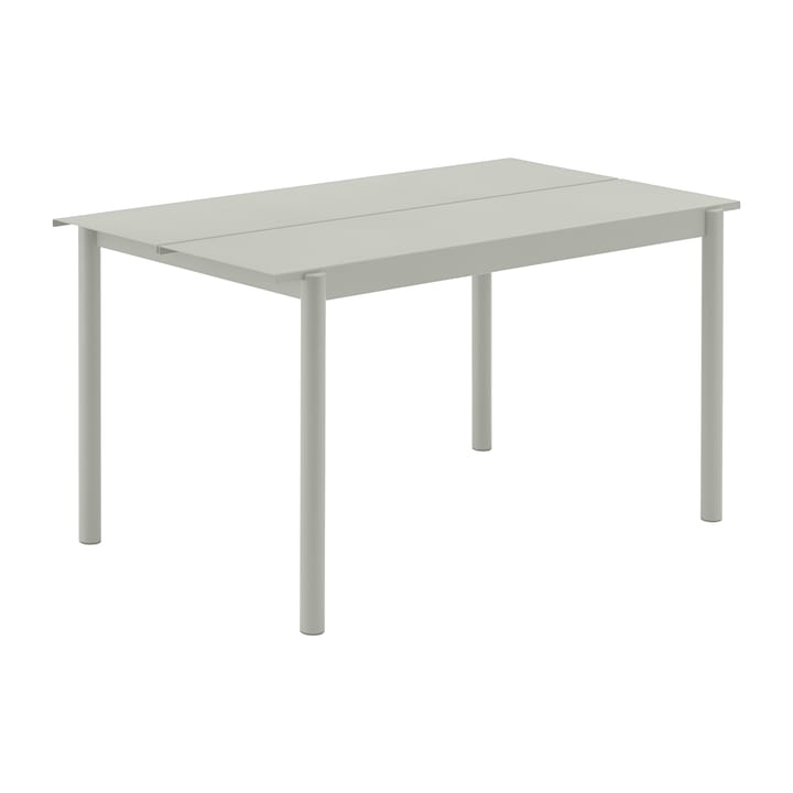 Stół Linear Steel Table 140x75 cm - Grey (RAL 7044) - Muuto