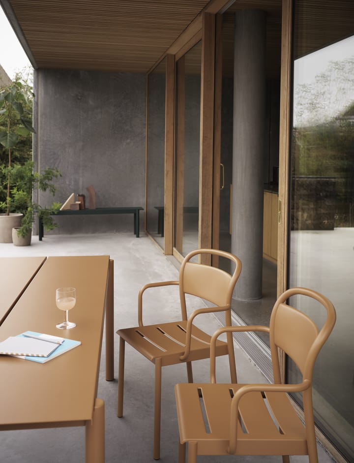 Stół Linear Steel Table 200x75 cm, Burnt orange Muuto