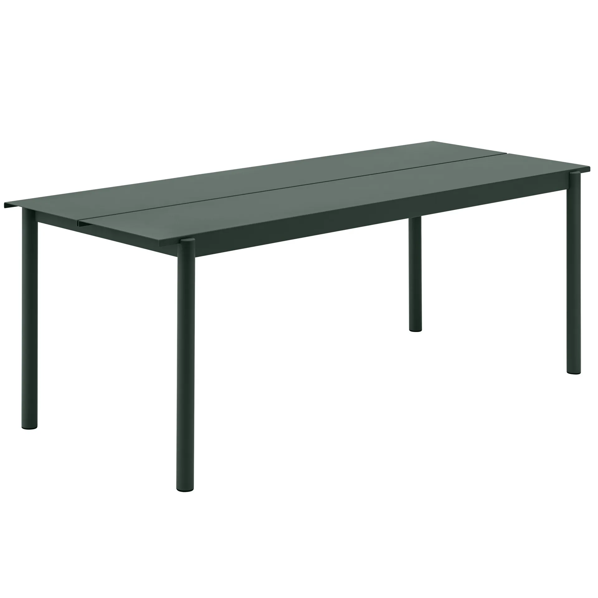 Stół Linear Steel Table 200x75 cm, Dark green Muuto