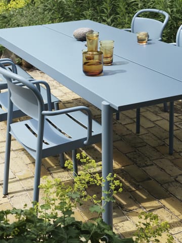 Stół Linear Steel Table 200x75 cm - Pale blue - Muuto
