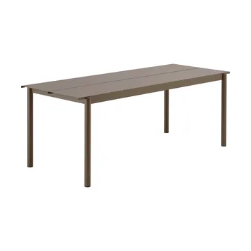 Stół Linear Steel Table 200x75 cm - Taupe - Muuto