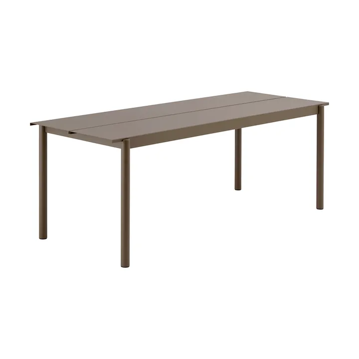 Stół Linear Steel Table 200x75 cm - Taupe - Muuto