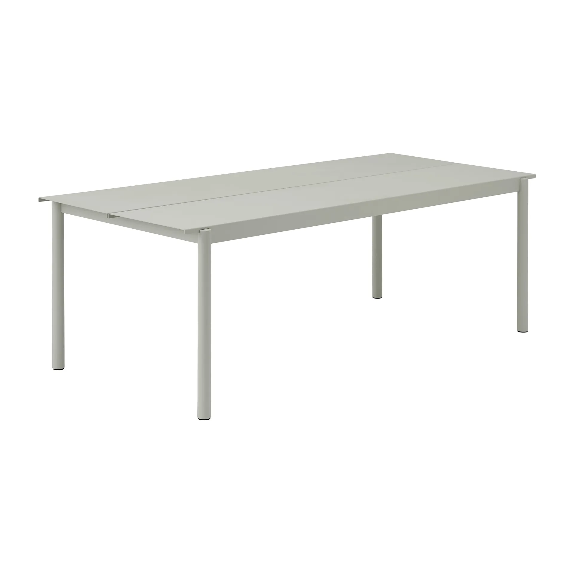 Stół Linear steel table 220x90 cm, Grey (RAL 7044) Muuto