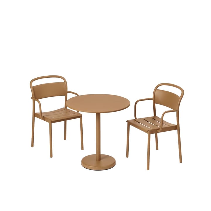 Stół Linear Steel Table Ø70 cm, Burnt orange Muuto