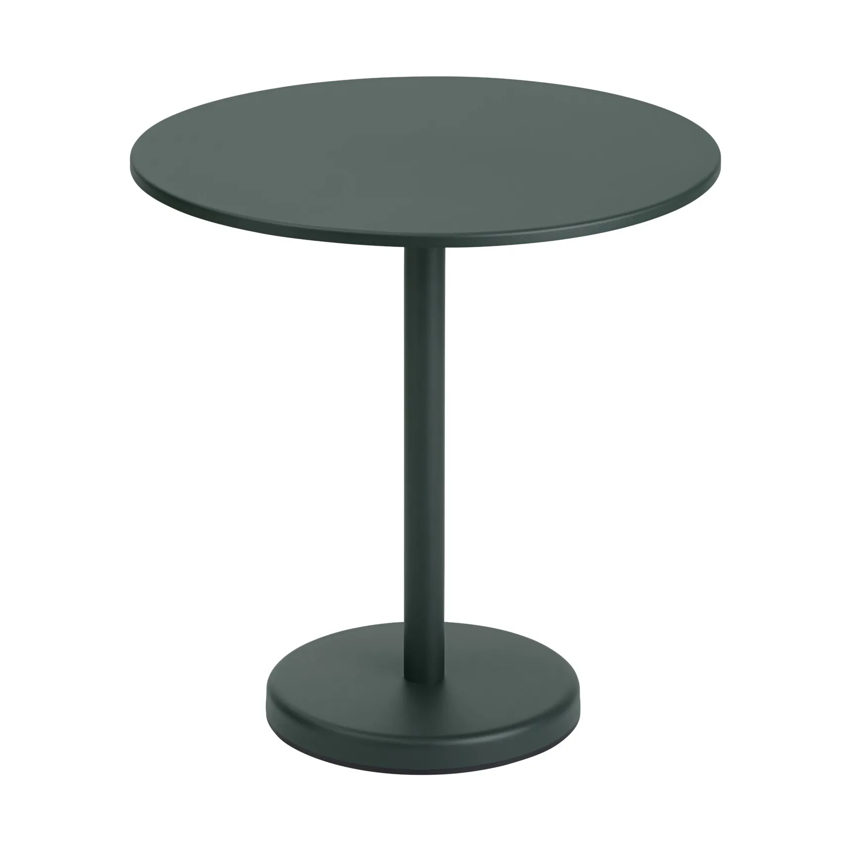 Stół Linear Steel Table Ø70 cm, Dark green Muuto