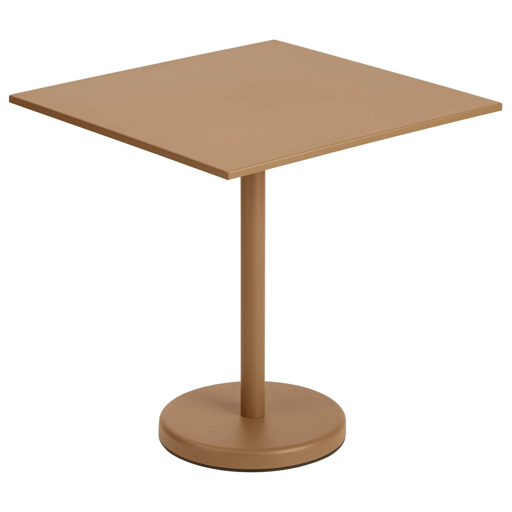 Stół Linear Steel Table 70x70 cm, Burnt orange Muuto