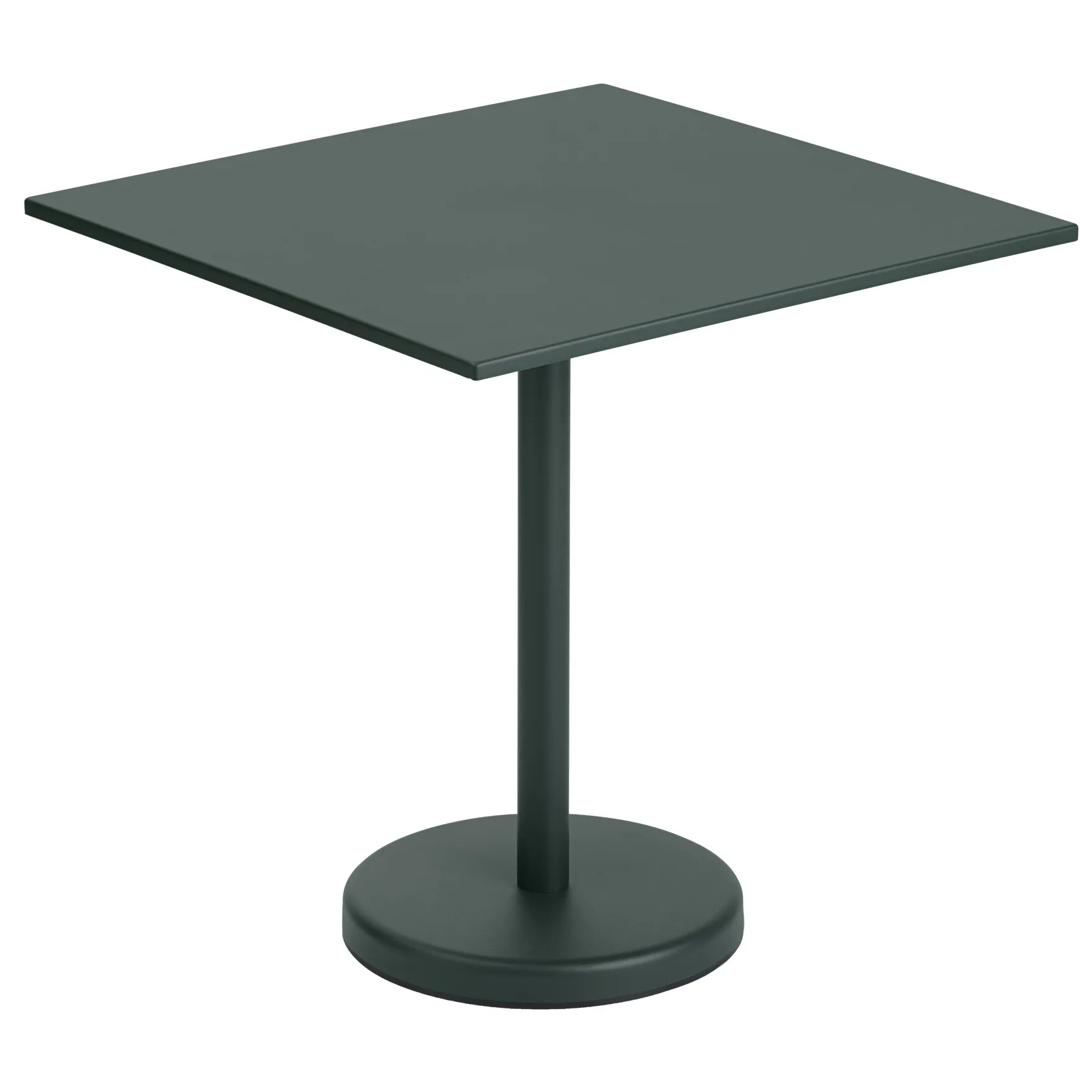 Stół Linear Steel Table 70x70 cm, Dark green Muuto
