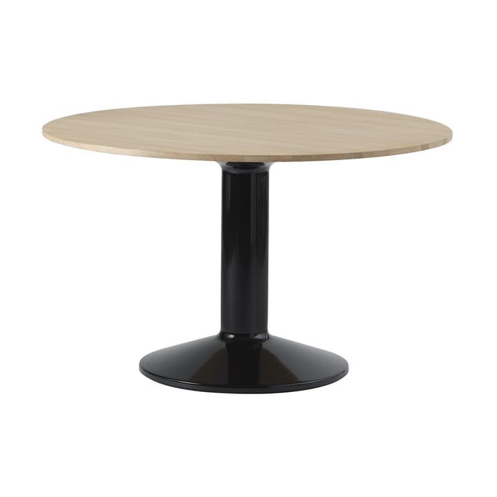 Stół na jednej nodze Midst Ø120 cm - Oiled Oak-Black - Muuto