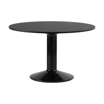 Stół na jednej nodze Midst - Black nanolaminate-black, Ø120 cm - Muuto