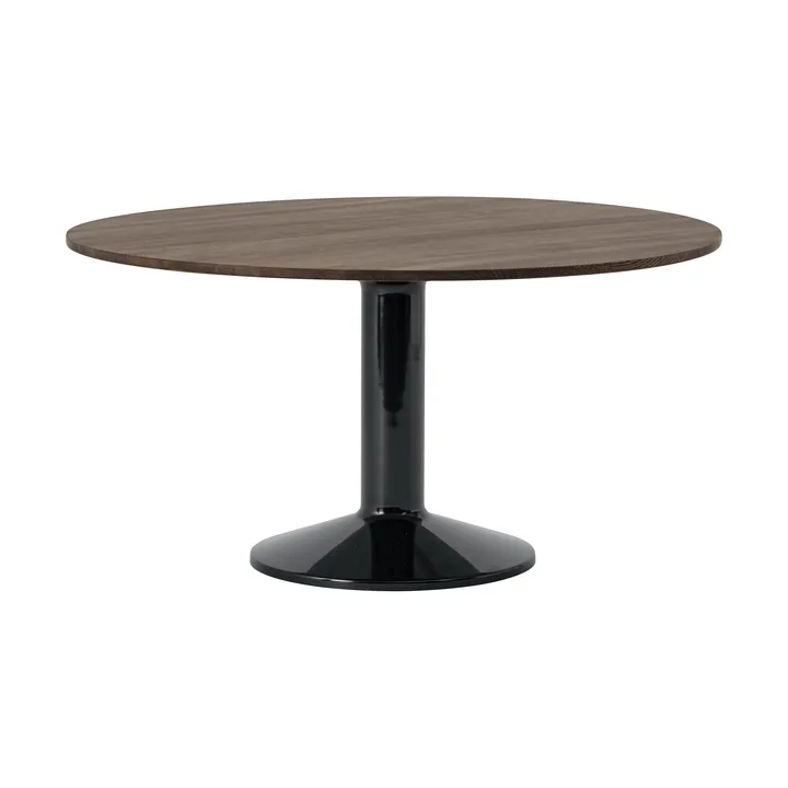 Stół na jednej nodze Midst - Dark oiled oak-black, Ø140 cm - Muuto
