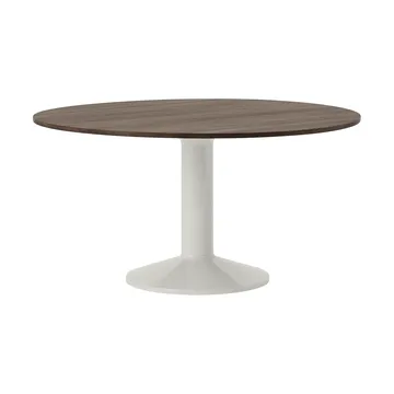 Stół na jednej nodze Midst - Dark oiled oak-grey, Ø140 cm - Muuto