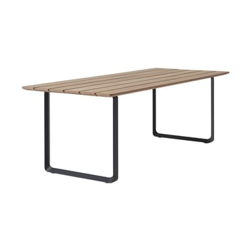 Stół ogrodowy 70/70 Outdoor 225x90 cm, czarny stalowy stelaż - undefined - Muuto