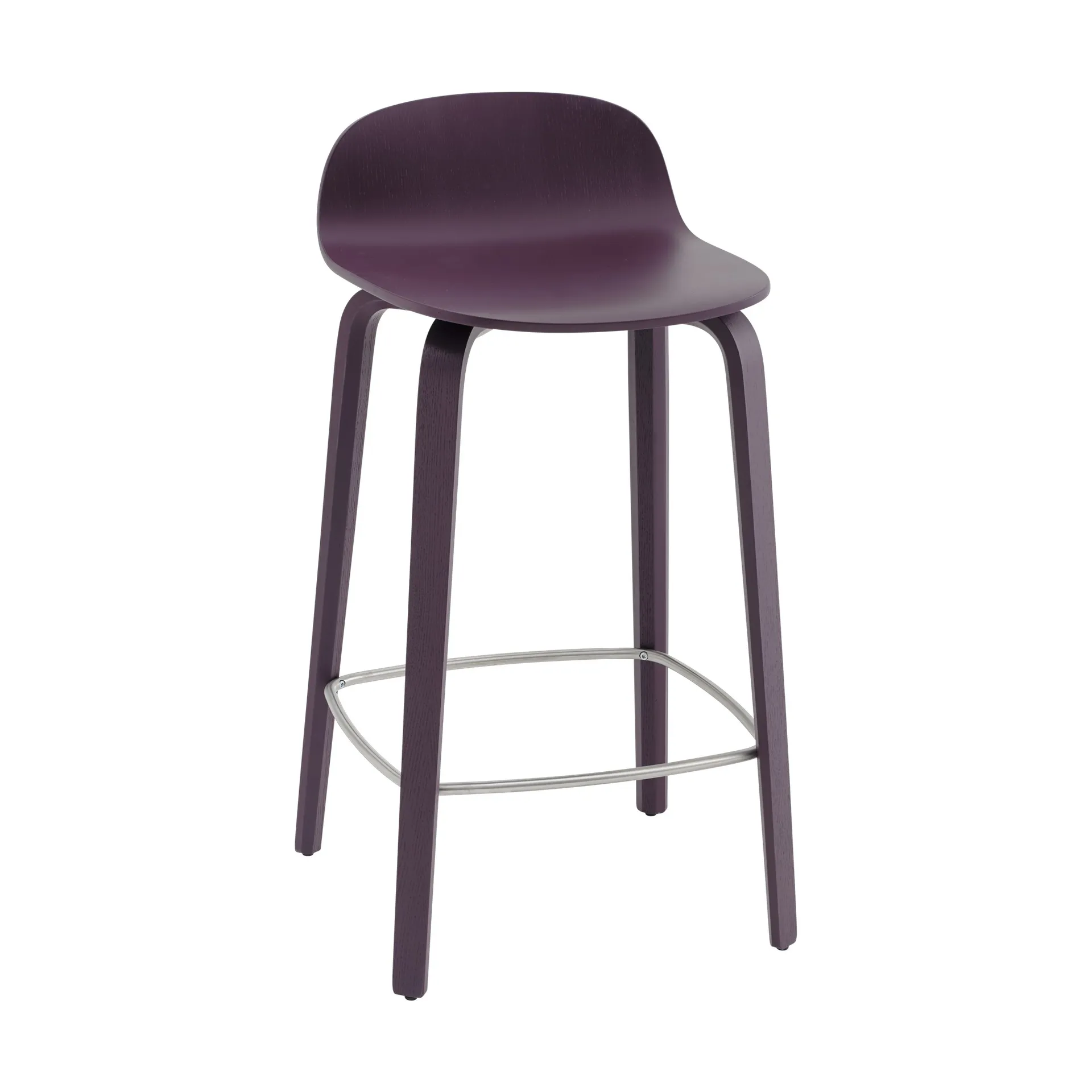 Stołek barowy Visu 65 cm, Ciemny śliwkowy Muuto