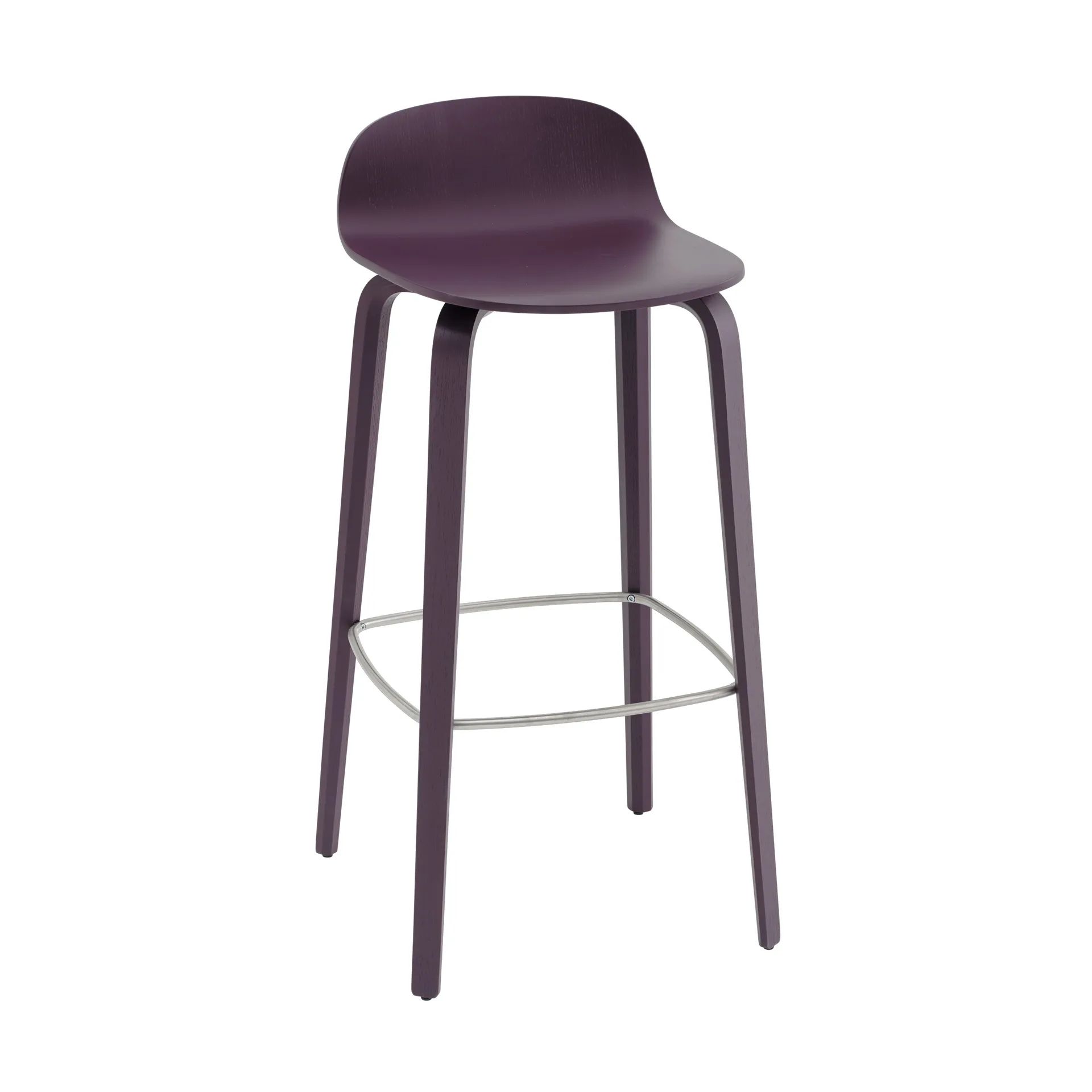 Stołek barowy Visu 75 cm, Ciemny śliwkowy Muuto
