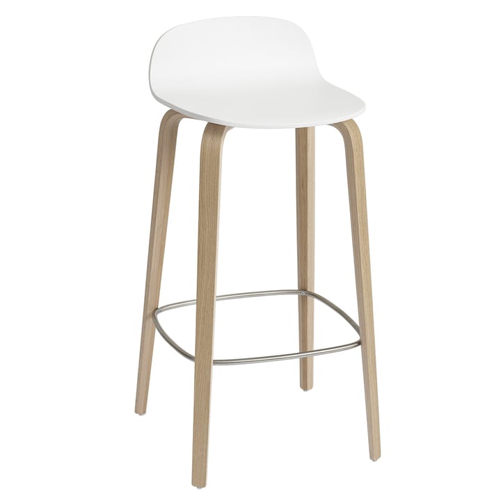 Stołek barowy Visu 75 cm - White-Oak - Muuto