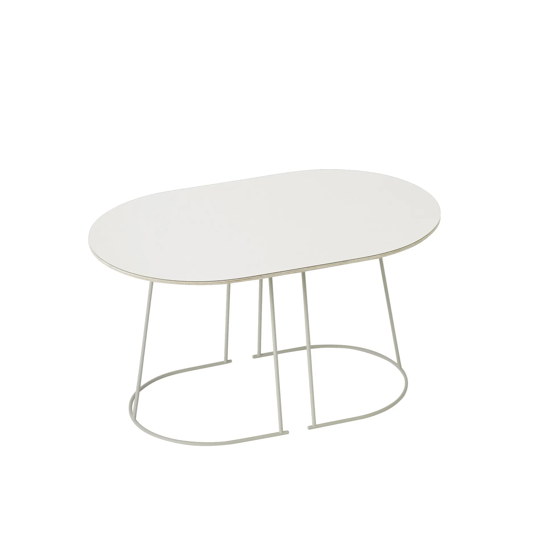 Stolik kawowy Airy, mały, Off-white nanolaminate Muuto