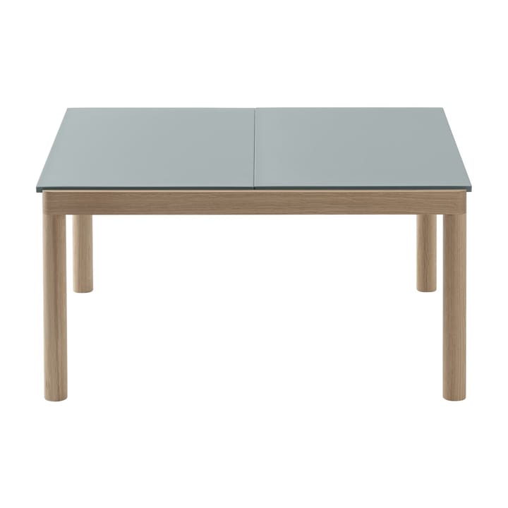 Stolik kawowy Couple 2 Plain 80x84x40 cm, Pale blue-oak Muuto