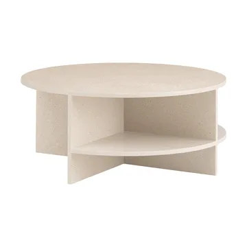 Stolik kawowy Halves - Light taupe-terrazzo, Ø85 cm - Muuto