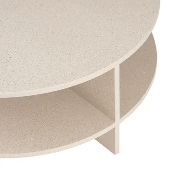 Stolik kawowy Halves - Light taupe-terrazzo, Ø85 cm - Muuto