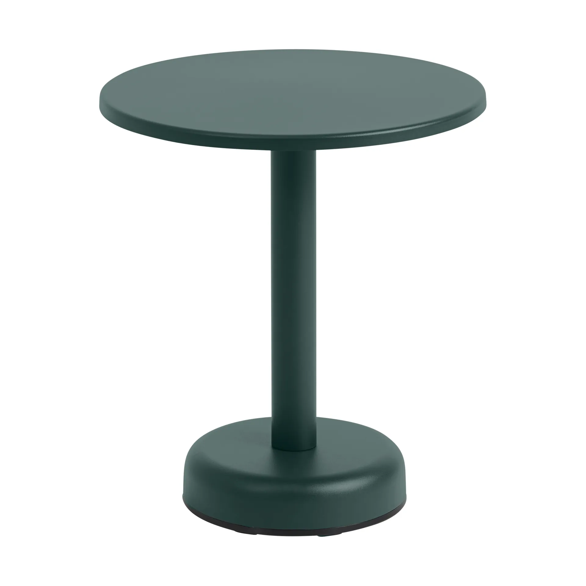Stolik kawowy Linear Steel, Dark green, Ø42x47 cm Muuto
