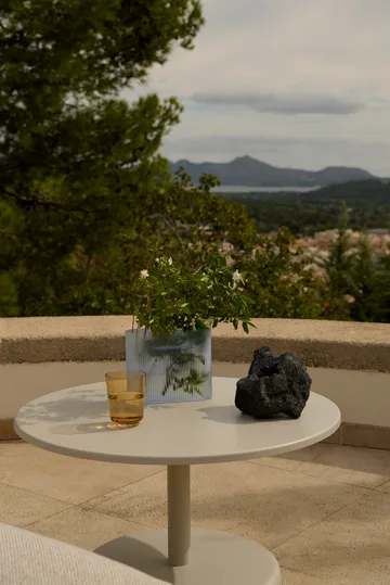 Stolik kawowy Linear Steel - Grey, Ø70x40 cm - Muuto