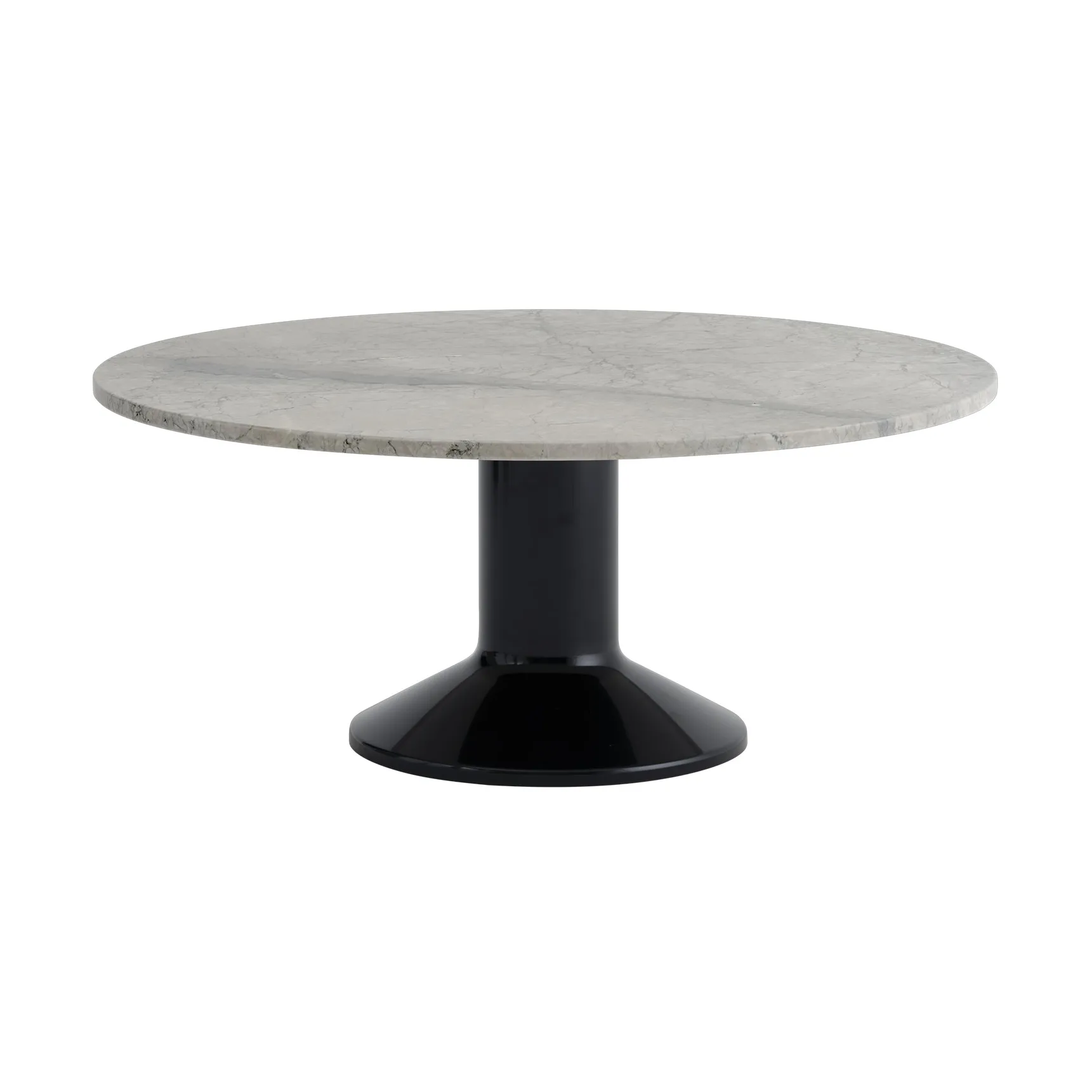 Stolik kawowy Midst, Szary marmur-czarny, Ø90 cm Muuto