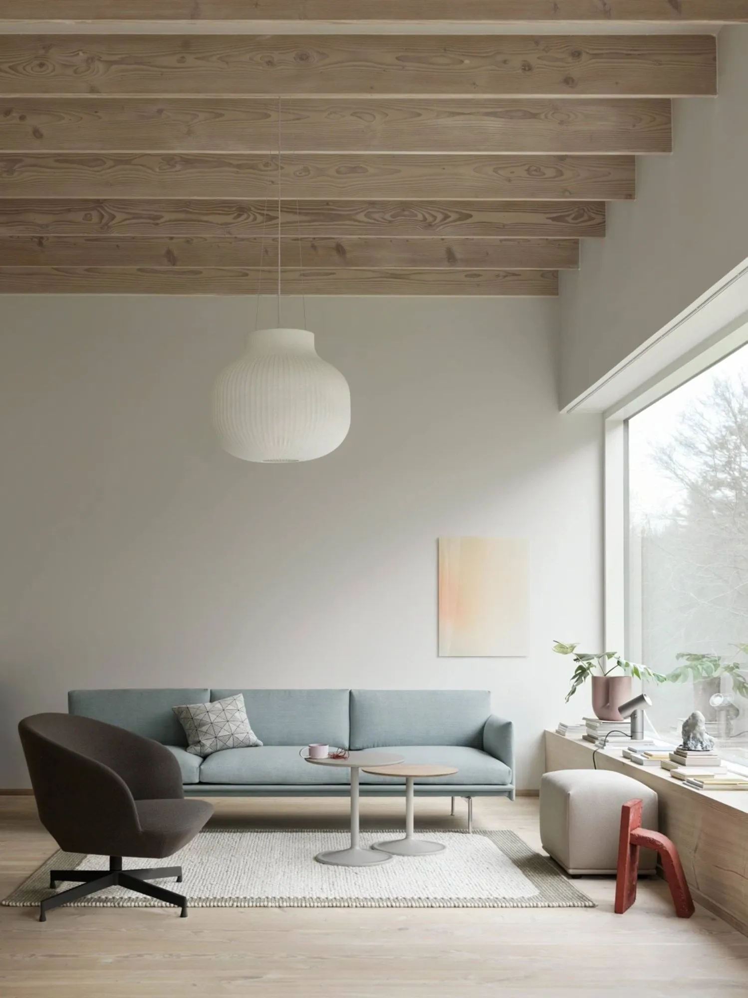 Strand lampa sufitowa close, 60 cm Muuto
