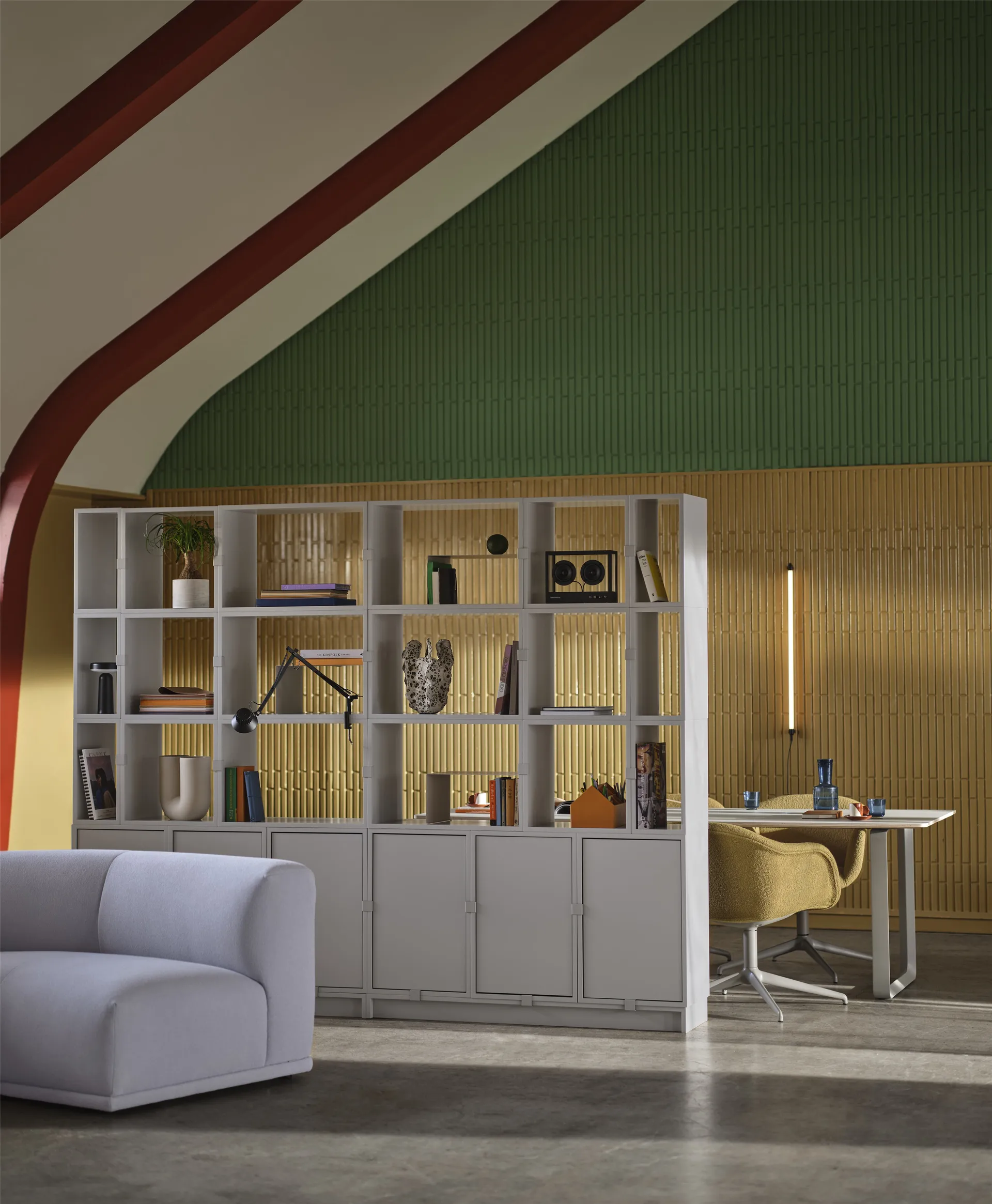 System modułowy Stacked biuro konfiguracja 2, Dąb Muuto